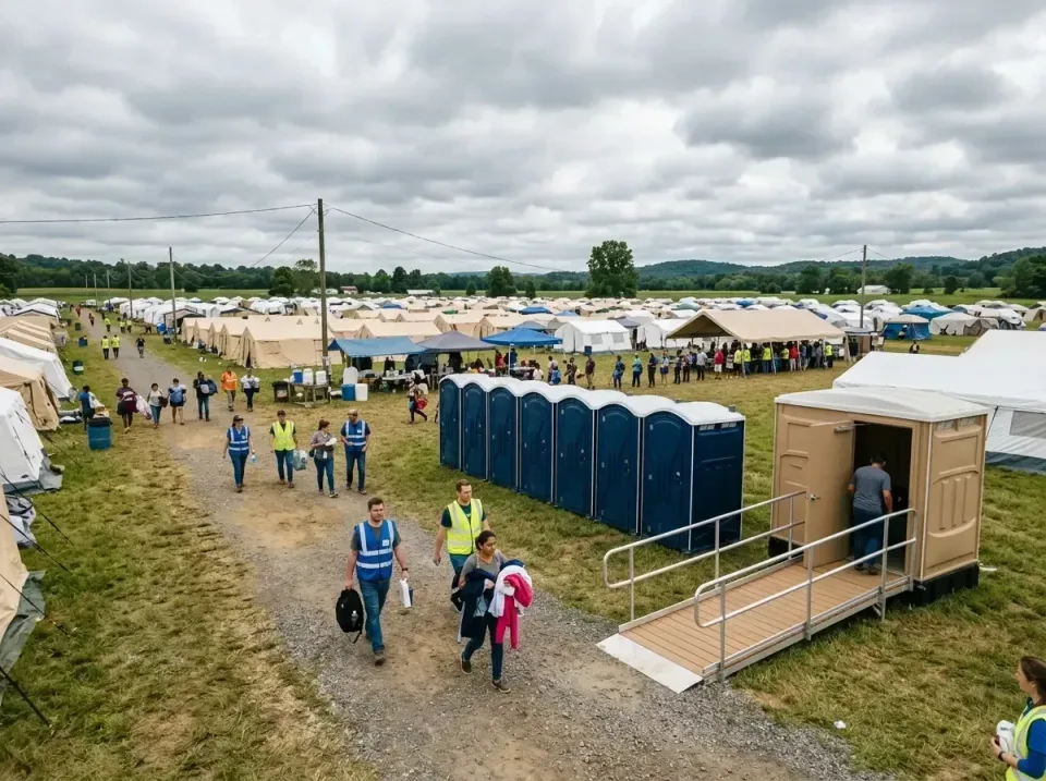 disaster-relief-camp-restrooms-010 — frequently asked questions, Dumpster & Portable Bathrooms Rental in Wayne, IL